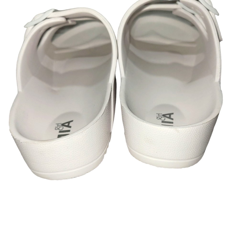 Mia Girl White Rubber Sandals Size 9 - Picture 5 of 7
